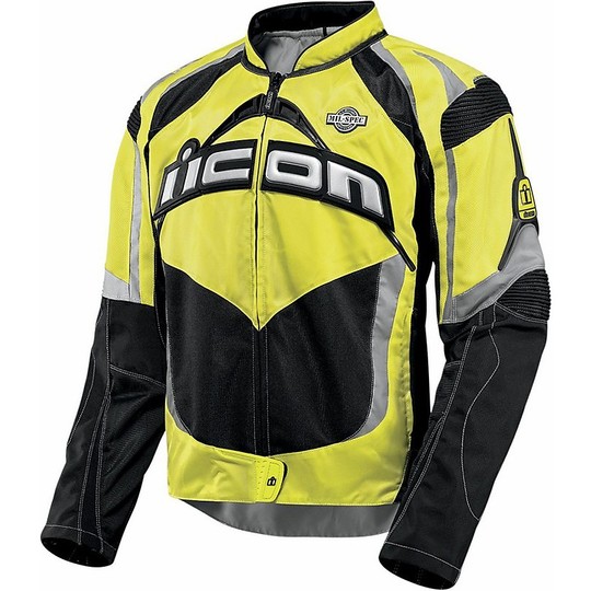Moto jacket Jacket Icon Technical Fabric Summer Contra Mil-Spec yellow