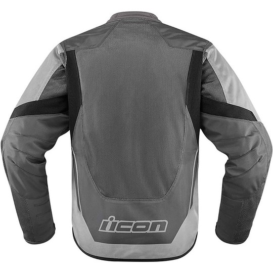 Moto jacket Jacket Icon Technical Fabric Summer Mesh Grey