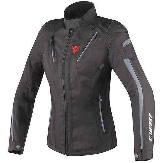 Moto jacket Lady Dainese Stream Line D-Dry Black Ebony