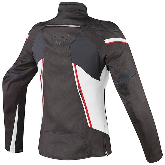 Moto jacket Lady Dainese Stream Line D-Dry Black Ice Red
