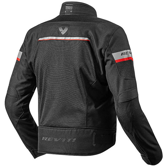Moto Jacket Perforated in Rev'it Fabric TORNADO 2 Black
