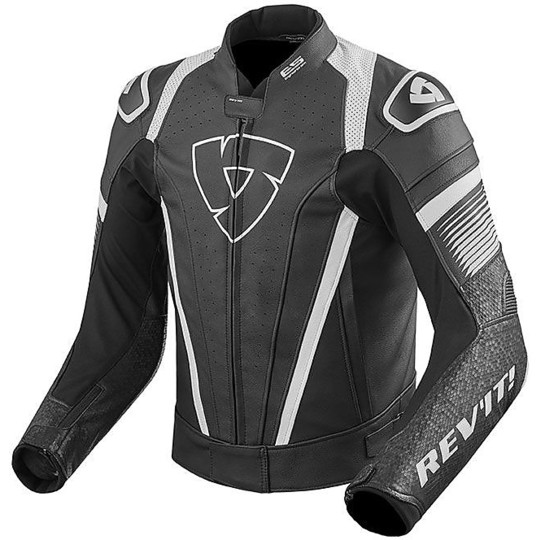 Moto jacket Rev'it Pette in SPITFIRE Black White For Sale Online ...