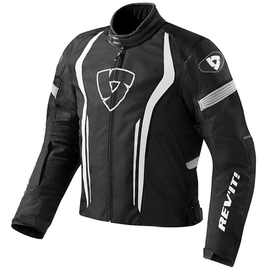 Moto jacket Rev'it RACEWAY Fabric Black White