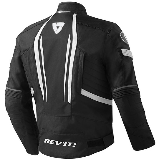 Moto jacket Rev'it RACEWAY Fabric Black White