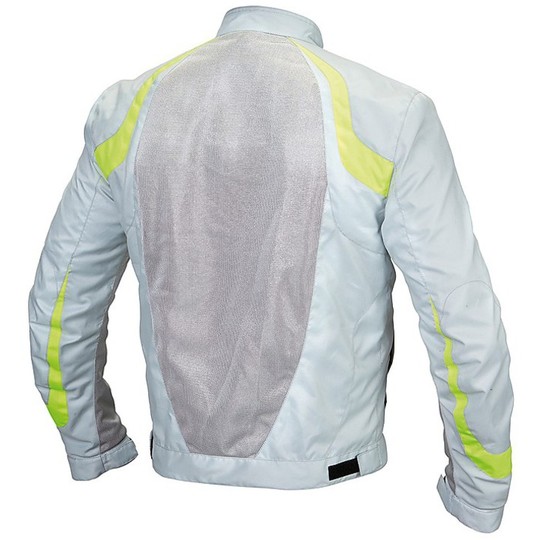 Moto Jacket Summer Fabric Hevik Paride Traforato Grey