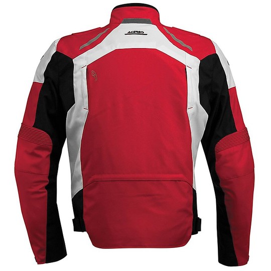 Moto jacket Technical Fabric Acerbis Joey Black White Red