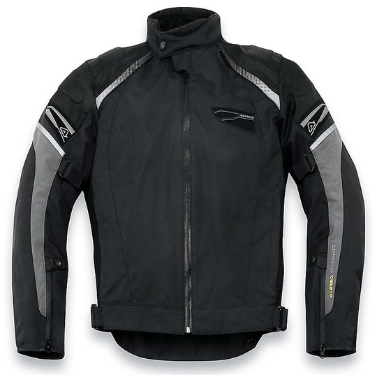 Moto jacket Technical Fabric Acerbis St John Black gray