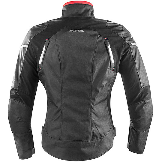 Moto jacket Technical fabric in Acerbis Braaid Lady Black