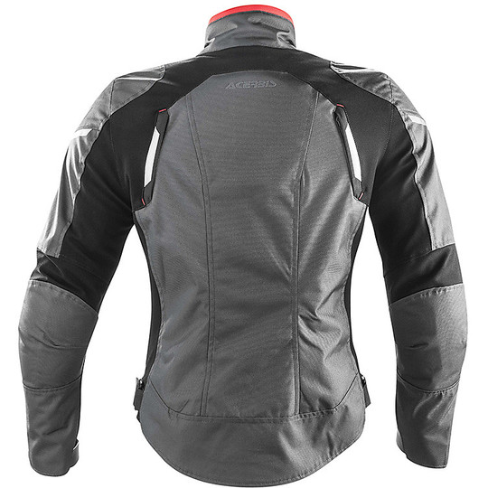 Moto jacket Technical fabric in Acerbis Braaid Lady Grey Black