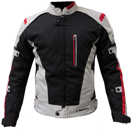Moto jacket Technical Hero HR870 Waterproof Black Grey Red
