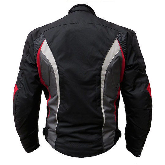 Moto jacket Technical Hero HR875 Waterproof Black Red