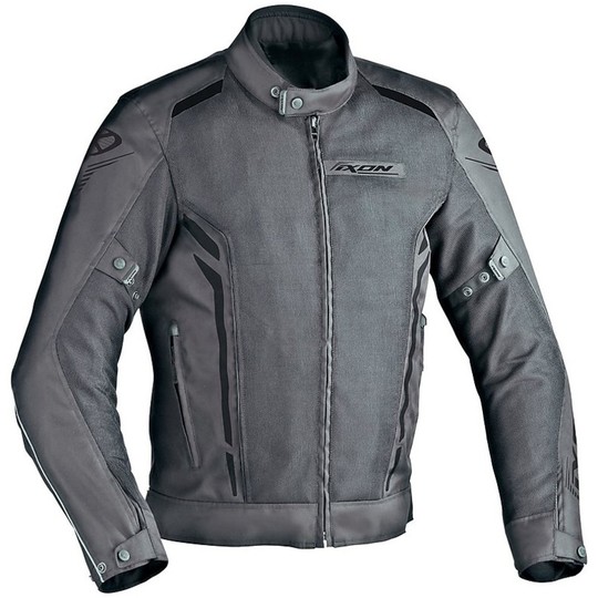 Moto Jacket Technical Summer Fabric Ixon COOLER Black