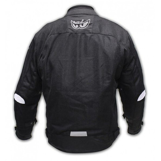 Moto jacket Technical Summer Traforato Berik 2.0 Black White With Protections