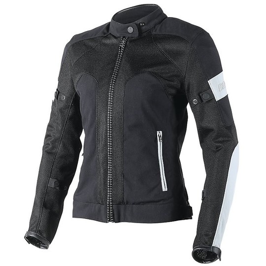 Moto jacket Woman Dainese Air-Frame Tex Lady Black Light Grey