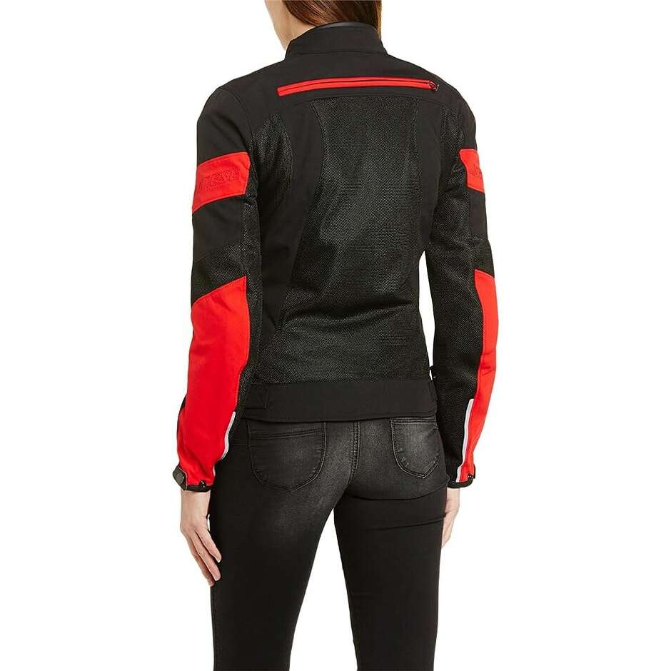 Moto jacket Woman Dainese Air-Frame Tex Lady Black Red