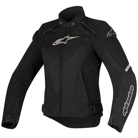 Moto jacket Woman In fabric Alpinestars Stella T-Jaws Waterproof Black Anthracite