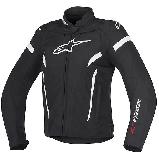 Moto jacket Woman In fabric Alpinestars T-GP PLUS R v2 Black White