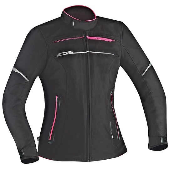 Moto jacket Woman In Fabric Zetec Ixon Lady Hp Black Pink