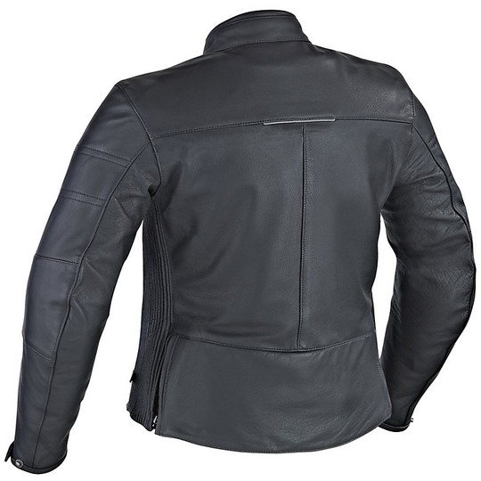 Moto jacket Woman In Leather Ixon 2017 CRYSTAL SLICK C-Size Black
