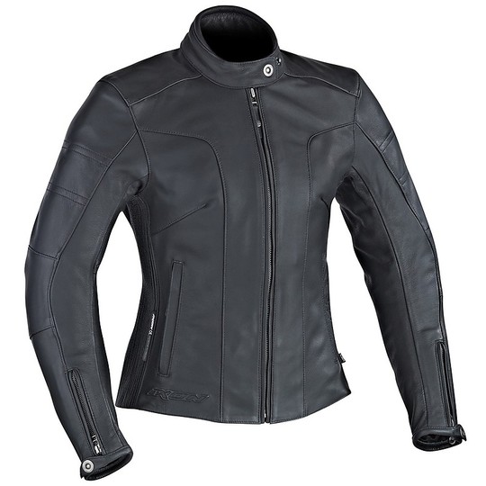 Moto jacket Woman In Leather Ixon Lady Crystal Slick Black