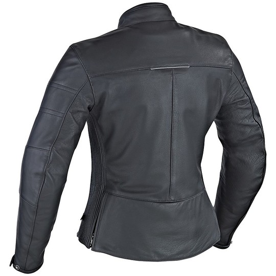Moto jacket Woman In Leather Ixon Lady Crystal Slick Black