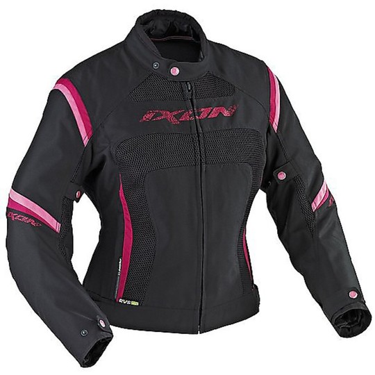 Moto Jacket Women Ixon Celesta HP Black-Fuchsia