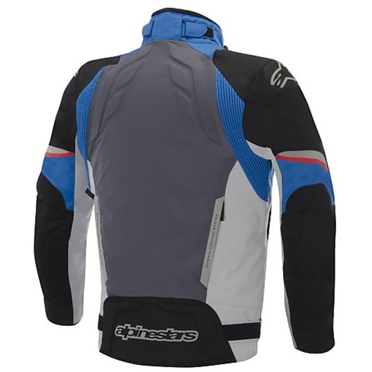 Moto Jacket Woven Alpinestars Drystar 2015 MEGATON schwarz blau grau rot