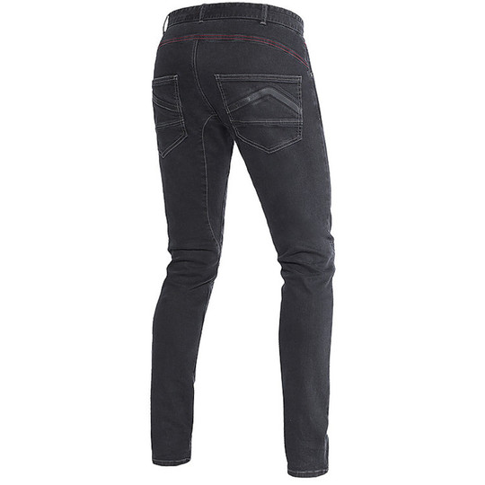Moto Jeans Pants Dainese Skinny Denim Black For Sale Online - Outletmoto.eu