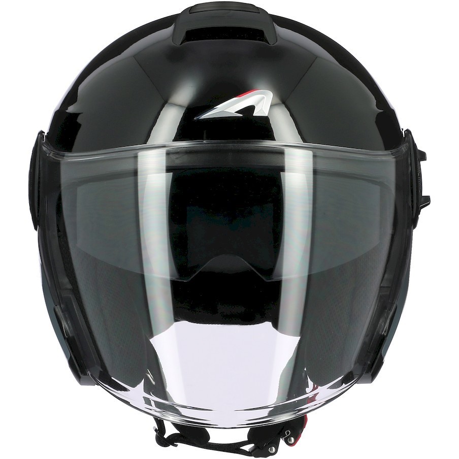 Moto Jet Helm Astone DJ10-2 RADIAN Grey Glossy Black