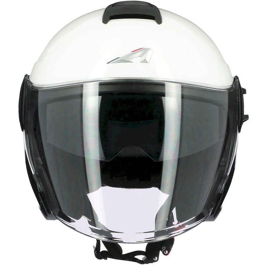 Moto Jet Helm Astone DJ10-2 RADIAN Schwarz Weiß