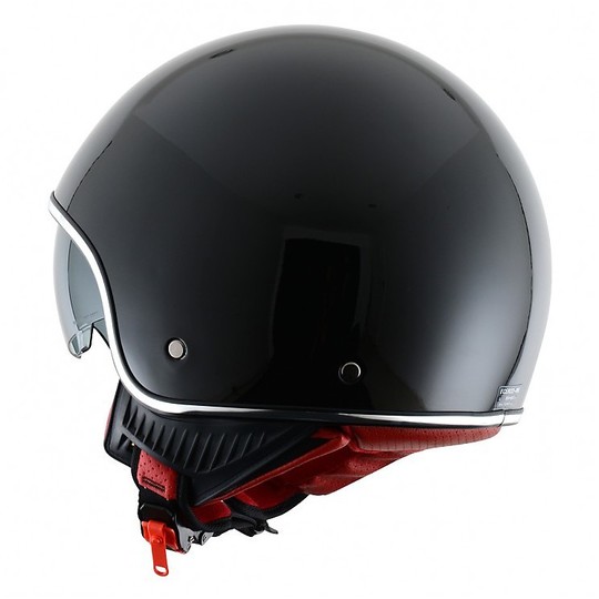 Moto Jet Helm Astone Minijet Retro Gloss Black