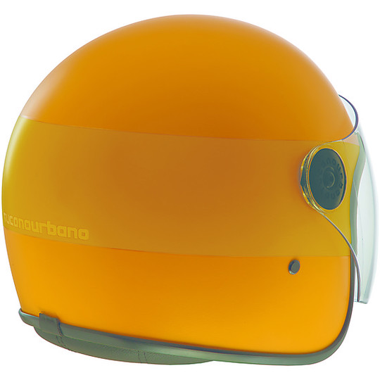 Moto Jet Helm aus Tucano Urbano Fiber EL'JET 1300 Gelb Ocra Matt