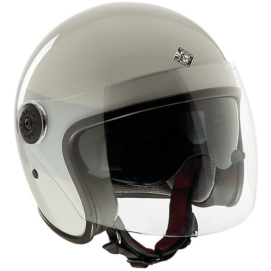 Moto Jet Helm aus Tucano Urbano Fiber EL'JET 1300 Glänzendes Ice White