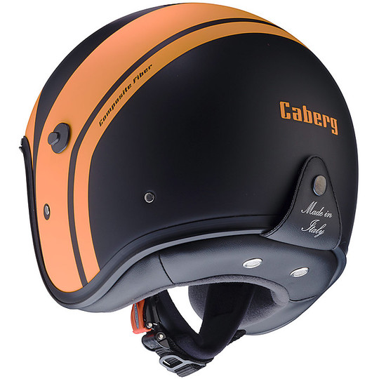 Moto Jet Helm Caberg Freeride Mistral Matt Schwarz Orange