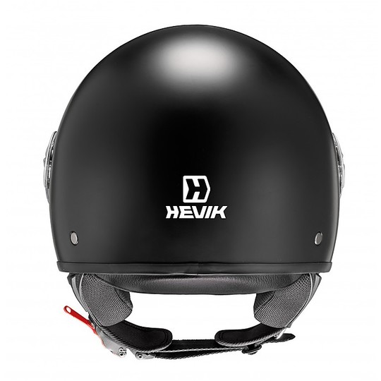 Moto Jet-Helm mit Visier Hevik Cool Black