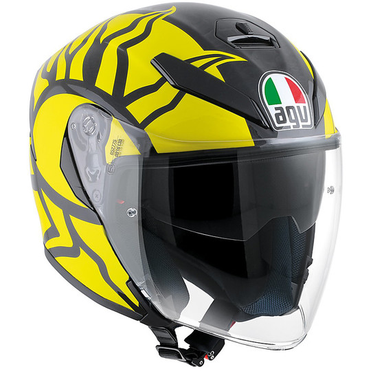 Moto Jet helmet AGV K-5 With Long visor Fiber Top Winter Test 2011