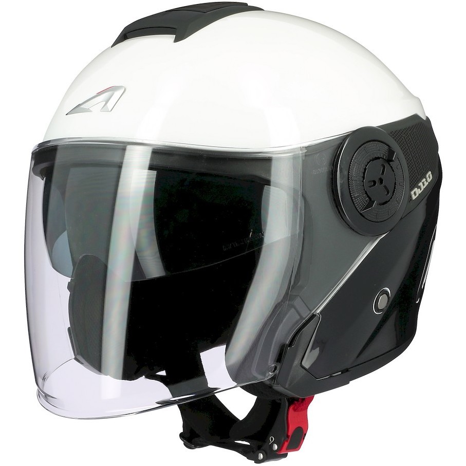 Moto Jet helmet Astone DJ10-2 RADIAN Black White