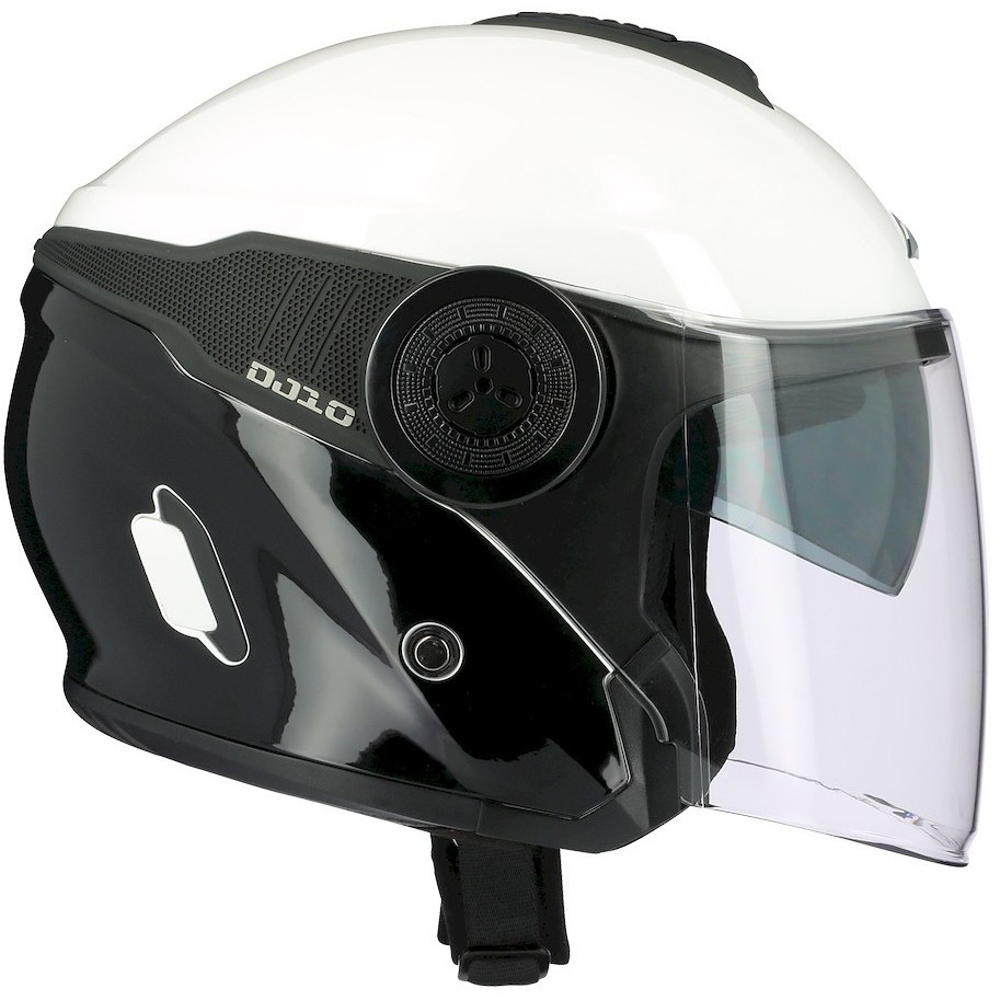 Moto Jet helmet Astone DJ10-2 RADIAN Black White
