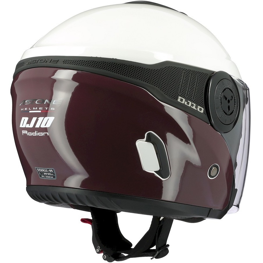 Moto Jet helmet Astone DJ10-2 RADIAN Brown White