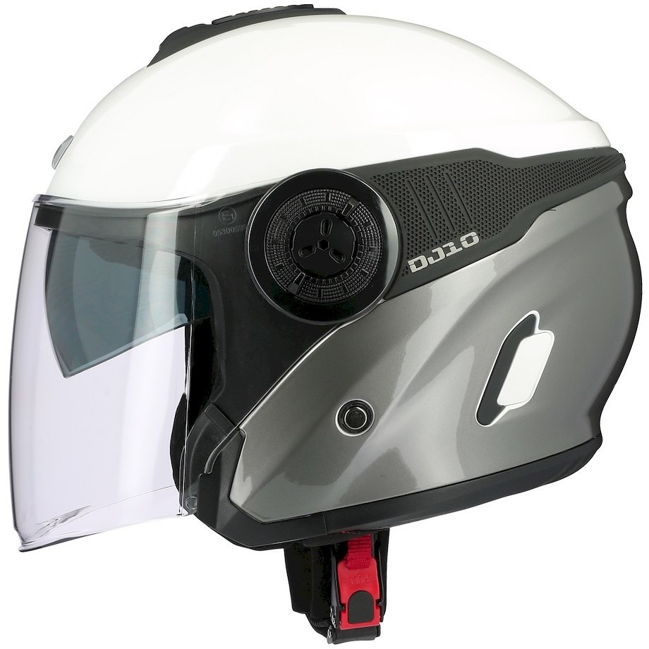 Moto Jet helmet Astone DJ10-2 RADIAN Gray White
