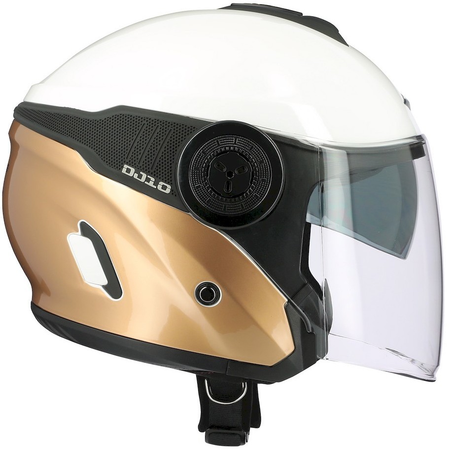 Moto Jet helmet Astone DJ10-2 RADIAN White Gold
