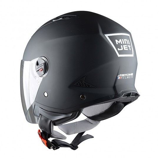 Moto Jet helmet Astone Minijet Matt Black