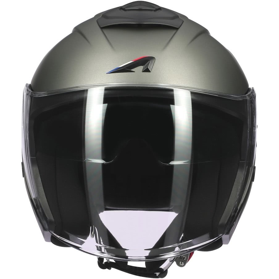 Moto Jet helmet Astone SUPERJET Monocolor Matt Titanium