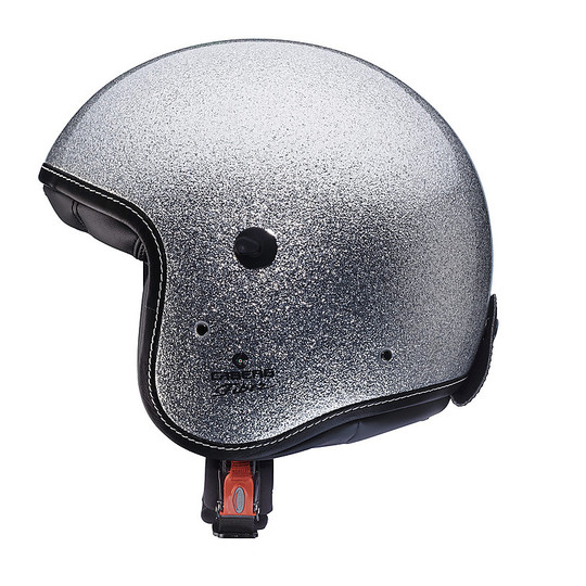 Moto Jet helmet Caberg Freeride Metal Flake Silver