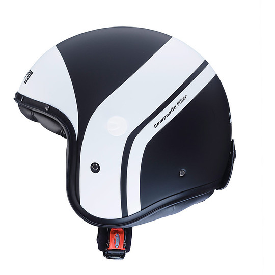 Moto Jet helmet Caberg Freeride Mistral Black Matt White