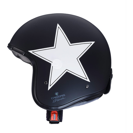 Moto Jet helmet Caberg Freeride Star Matt Black White
