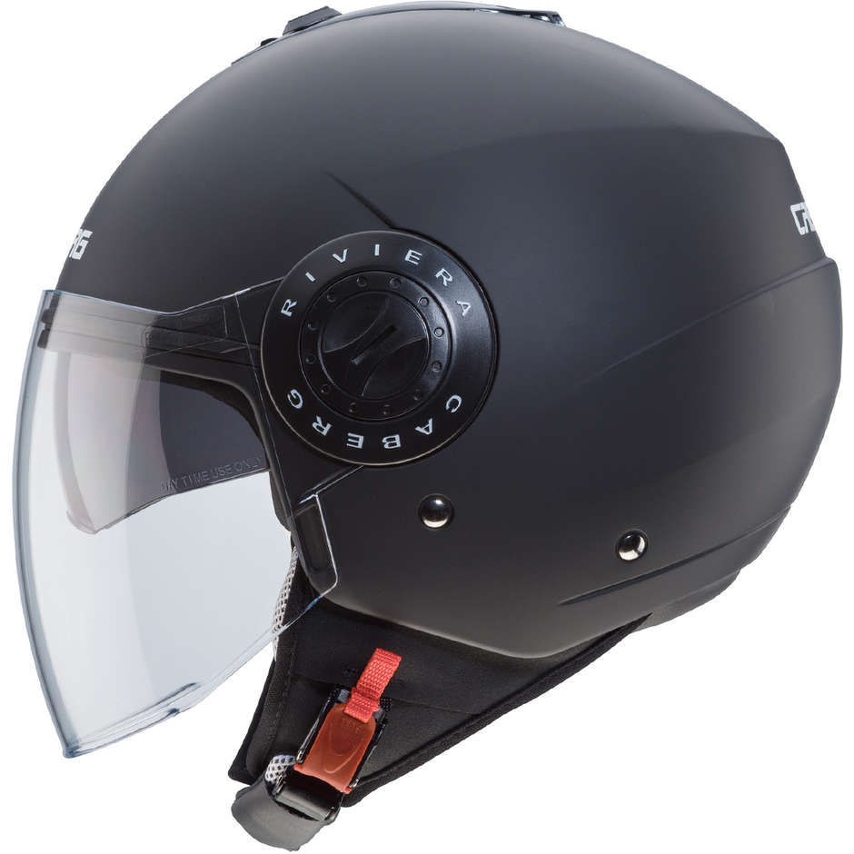 Moto Jet helmet Caberg Riviera V3 Double Visor Mat Black