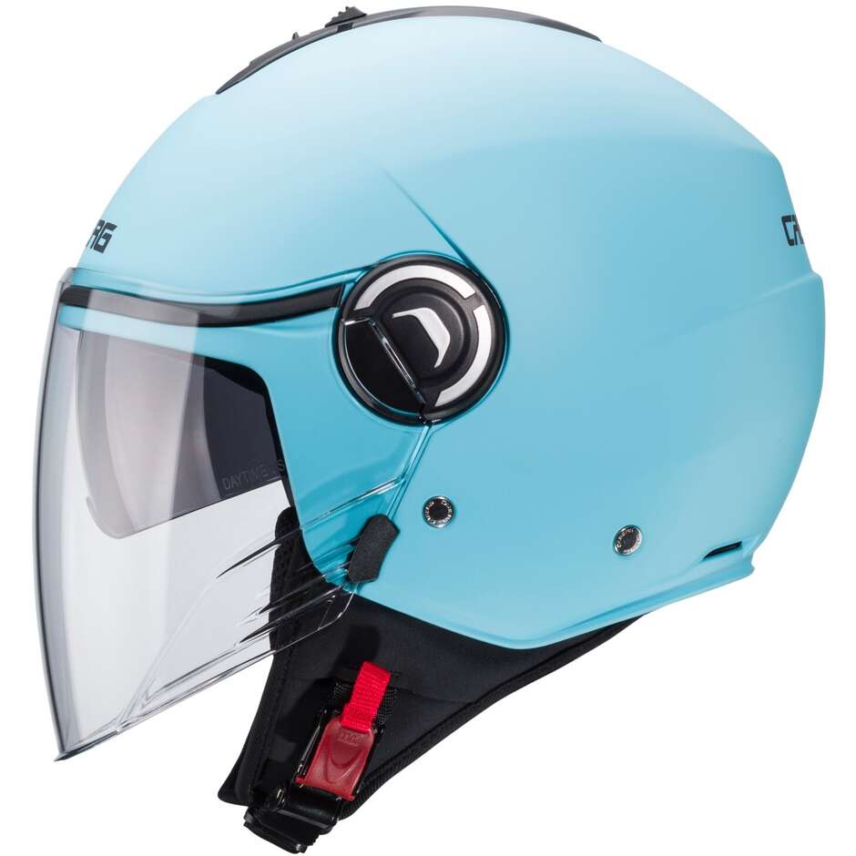 Moto Jet Helmet Caberg RIVIERA V4X Matt Light Blue