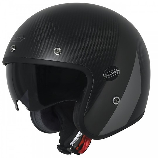 Moto Jet Helmet Carbon Fiber Origin SIRIO CRONO Matt Black Gray
