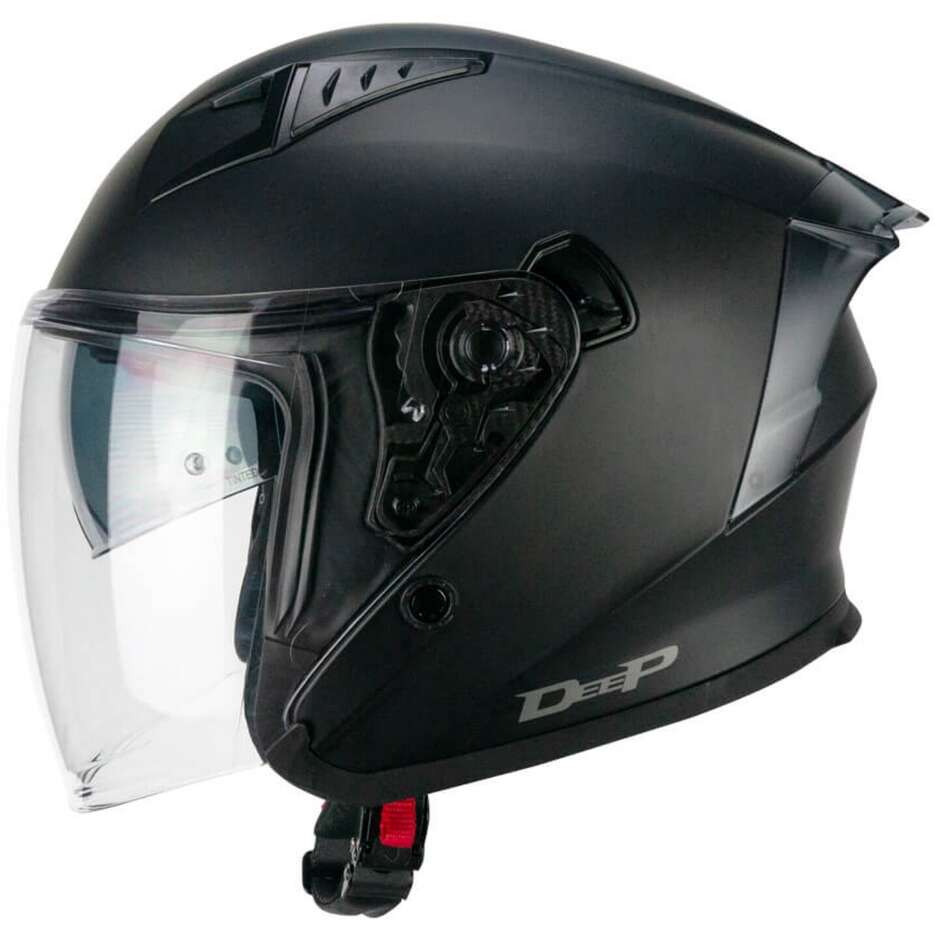 Moto Jet helmet CGM 127A DEEP MONO Matt black